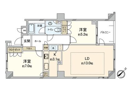ロムルスコート幡ケ谷 間取図(平面図)