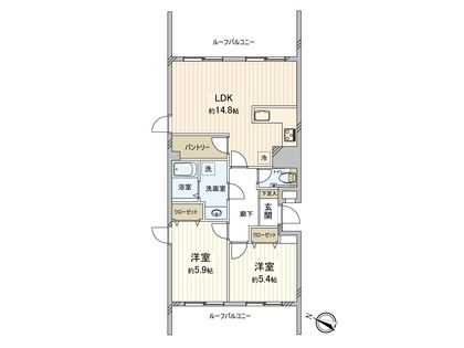 ライオンズマンション仙川 間取図(平面図)
