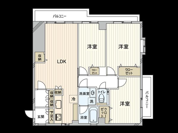 パークビュー狛江 間取図(平面図)