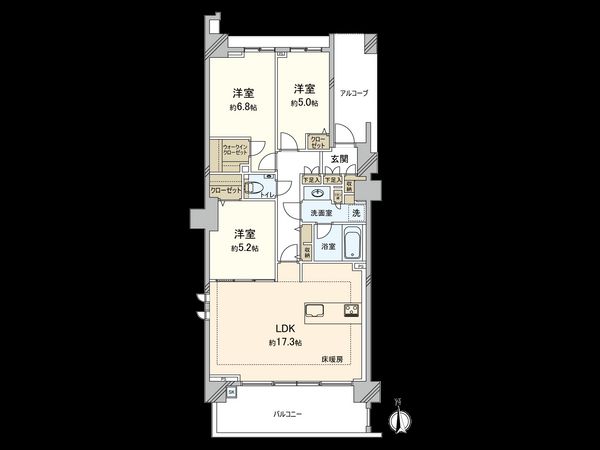 グランドメゾン千歳烏山 間取図(平面図)