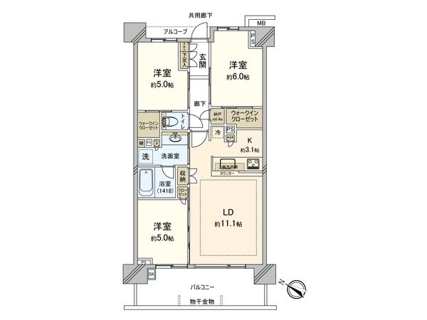 リバーサイドレジデンス喜多見 間取図(平面図) リバーサイドレジデンス喜多見 間取図(平面図)