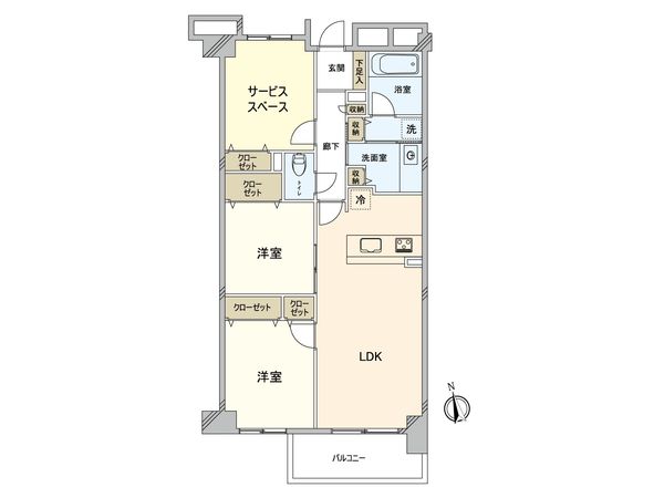 リビオ千歳烏山クリアフラット 間取図(平面図) リビオ千歳烏山クリアフラット 間取図(平面図)