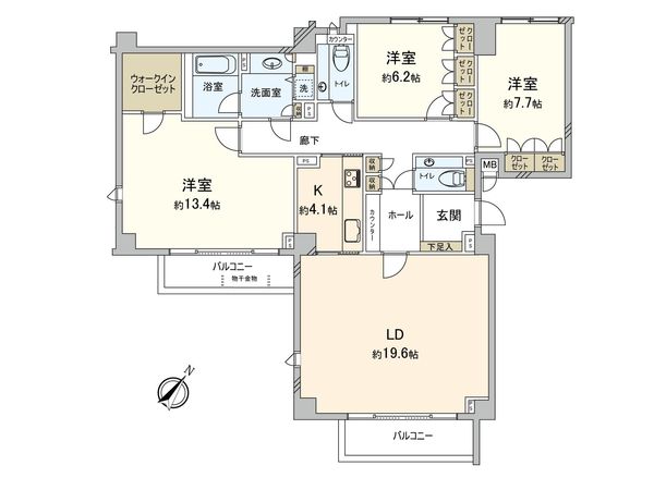 ロムルスコート幡ヶ谷 間取図(平面図) ロムルスコート幡ヶ谷 間取図(平面図)