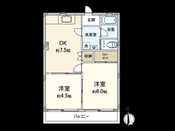 仙川第一ビル 間取図(平面図) 仙川第一ビル 間取図(平面図)