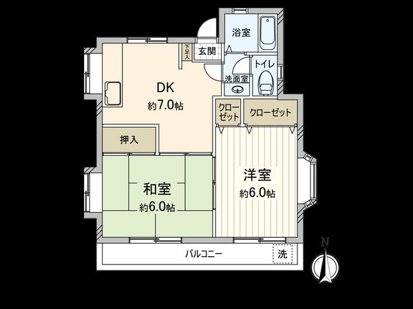 調布市西つつじケ丘1丁目 アパート 間取図(平面図) 調布市西つつじケ丘1丁目 アパート 間取図(平面図)