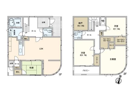 西宮市甲子園二番町 間取図(平面図)