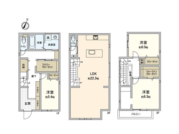 東灘区御影本町8丁目 間取図(平面図)