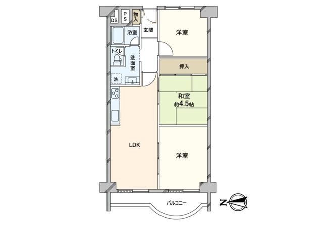 御影プライムハイツ 間取図