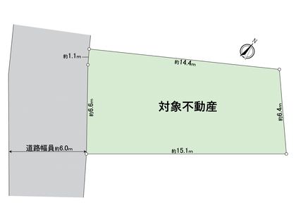 玉津町 高津橋 土地 区画図