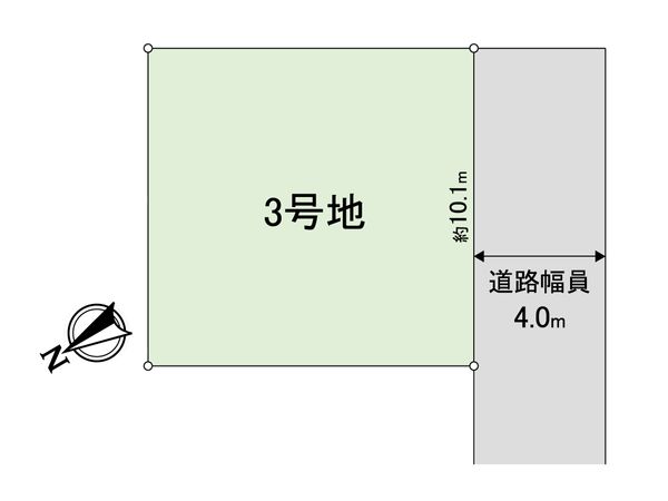 大久保町松陰建築条件付土地(3号地) 区画図 大久保町松陰建築条件付土地(3号地) 区画図