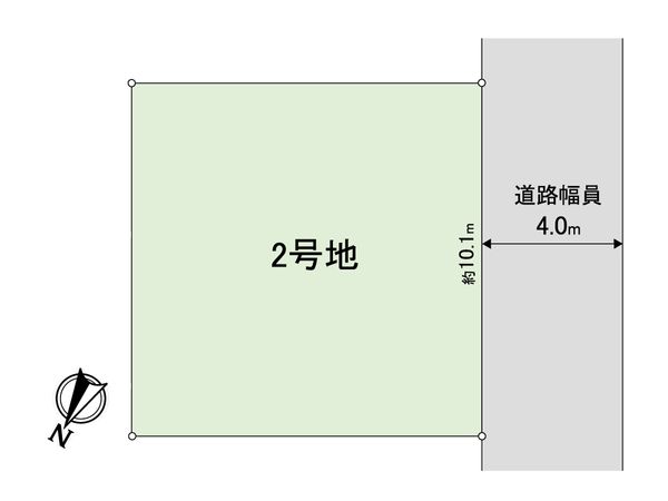 大久保町松陰建築条件付土地(2号地) 区画図 大久保町松陰建築条件付土地(2号地) 区画図