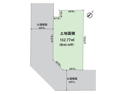 狩場台2丁目 土地 1号地 区画図