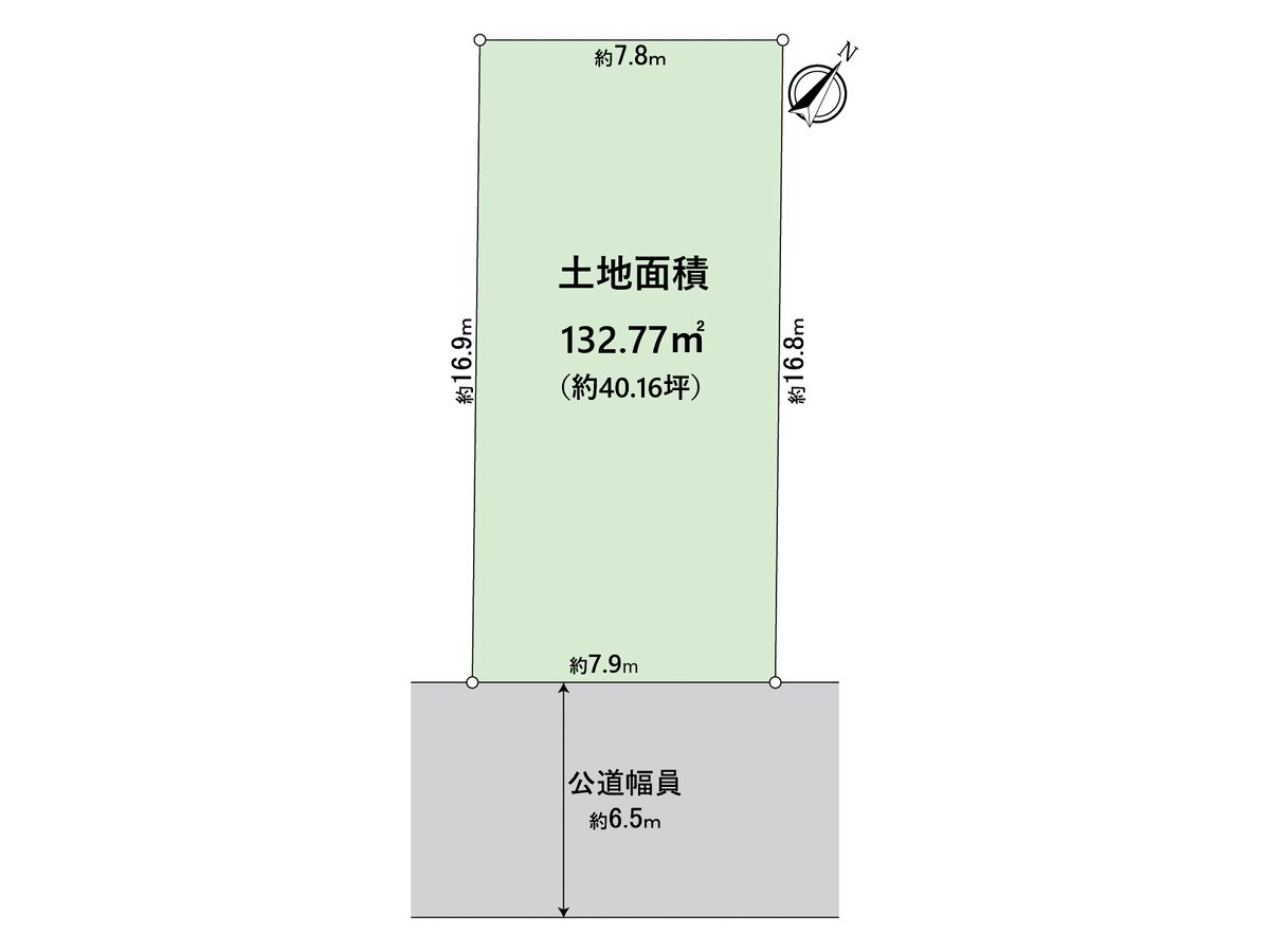 狩場台2丁目 土地 2号地 区画図 区画図