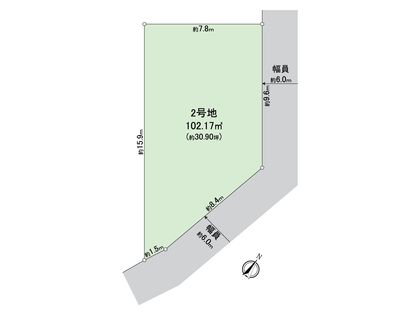 横尾2丁目 土地 2号地 区画図