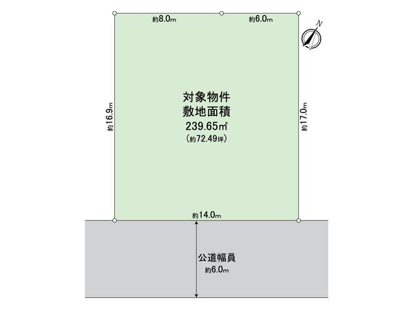 志染町青山6丁目 土地 区画図 志染町青山6丁目 土地 区画図