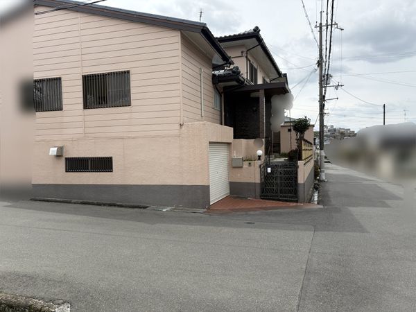 緑が丘町西2丁目 売り土地(1号地) 前面道路含む外観