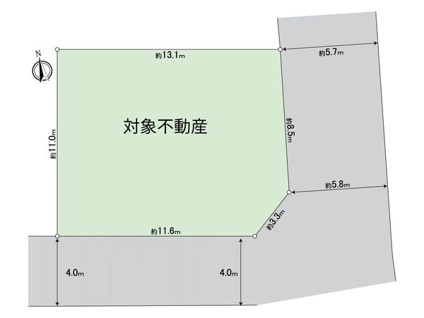 旭が丘1丁目 土地 区画図