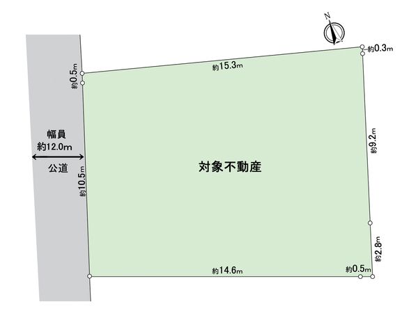 城が山5丁目 古家付き土地 区画図 城が山5丁目 古家付き土地 区画図