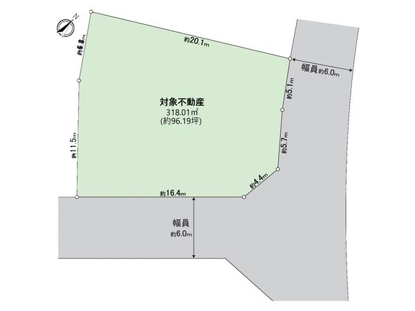 桜が丘西町1丁目 土地 区画図 桜が丘西町1丁目 土地 区画図