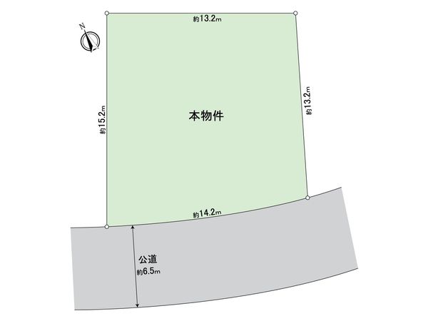 学園西町2丁目 土地 区画図 学園西町2丁目 土地 区画図