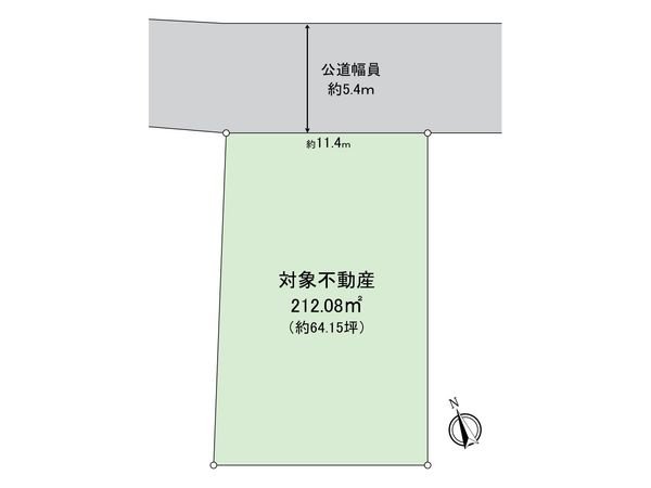 白川台7丁目 古家付き土地 区画図 白川台7丁目 古家付き土地 区画図