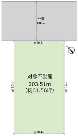 北落合2丁目 土地 区画図 北落合2丁目 土地 区画図