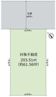 北落合2丁目 土地 区画図