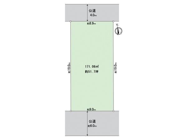 白川台1丁目 土地 A号地 区画図 白川台1丁目 土地 A号地 区画図