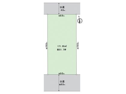 白川台1丁目 土地 B号地 区画図