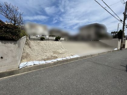 白川台1丁目 土地 B号地 前面道路含む外観