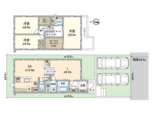 神の谷3丁目 新築戸建 間取図(平面図)