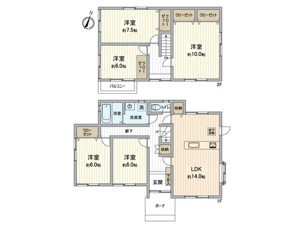 天が岡 戸建 間取図(平面図) 天が岡 戸建 間取図(平面図)