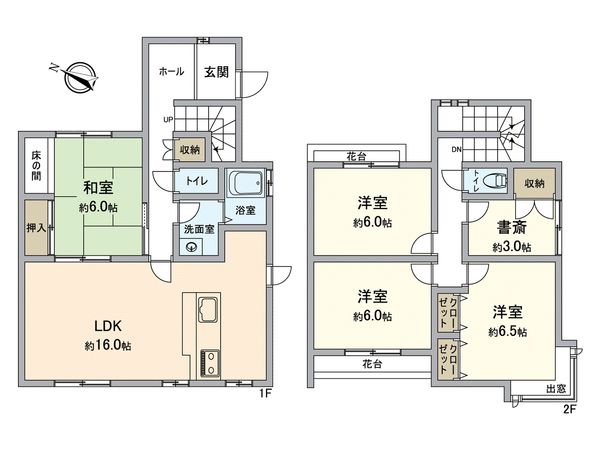 竜が台7丁目 テラスハウス 間取図(平面図)