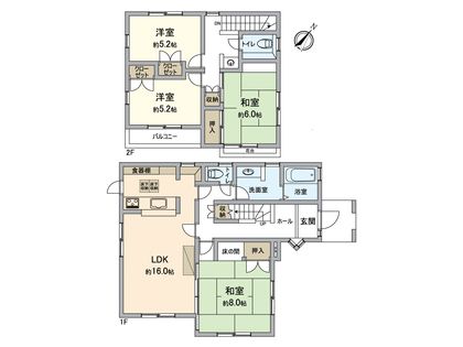 竹の台5丁目 戸建 間取図(平面図)
