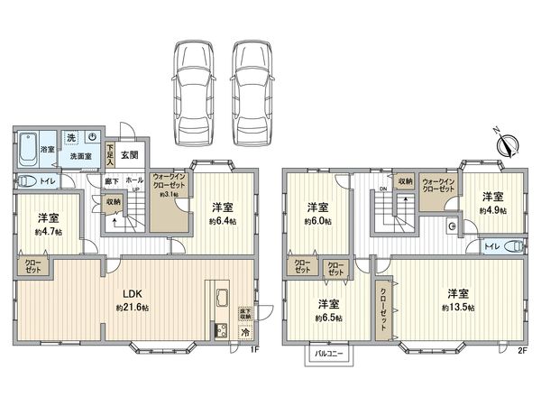 樫野台4丁目 戸建 間取図(平面図) 樫野台4丁目 戸建 間取図(平面図)