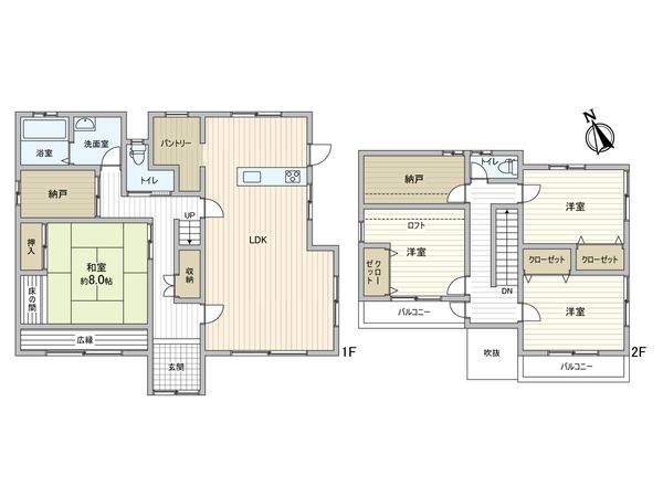 宮下3丁目 戸建 間取図(平面図) 宮下3丁目 戸建 間取図(平面図)
