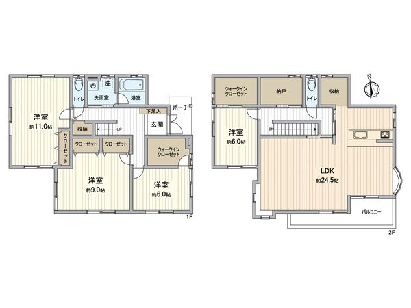 千鳥が丘1丁目 戸建 間取図(平面図) 千鳥が丘1丁目 戸建 間取図(平面図)