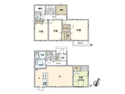 井吹台西町4丁目 戸建 間取図(平面図) 井吹台西町4丁目 戸建 間取図(平面図)