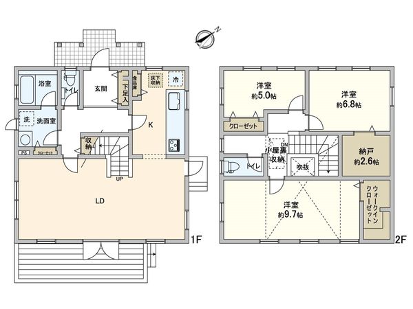 井吹台西町3丁目 戸建 間取図(平面図) 井吹台西町3丁目 戸建 間取図(平面図)