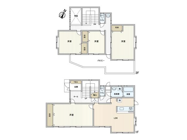魚住町錦が丘1丁目 間取図(平面図)