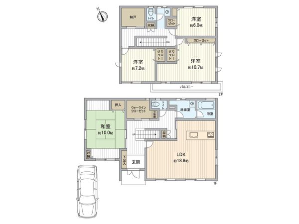 明石市松が丘3丁目 戸建 間取図(平面図) 間取図(平面図)