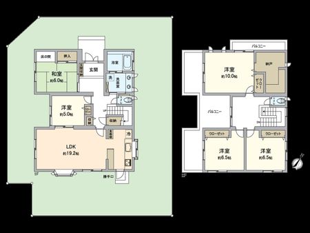美賀多台2丁目 戸建 間取図(平面図) 美賀多台2丁目 戸建 間取図(平面図)