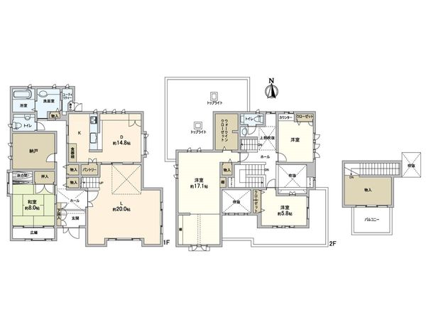垂水区舞子台3丁目 戸建 間取図(平面図) 垂水区舞子台3丁目 戸建 間取図(平面図)