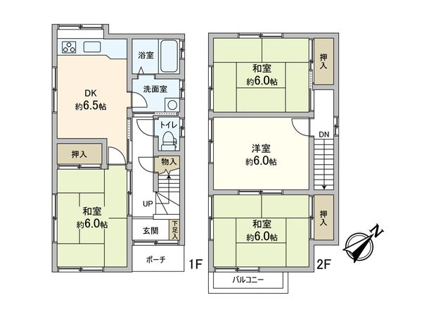 白水1丁目 戸建 間取図(平面図) 白水1丁目 戸建 間取図(平面図)