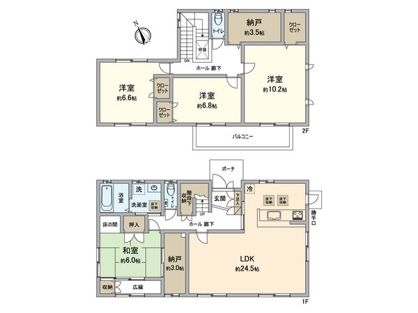 魚住町中尾 戸建 間取図(平面図)