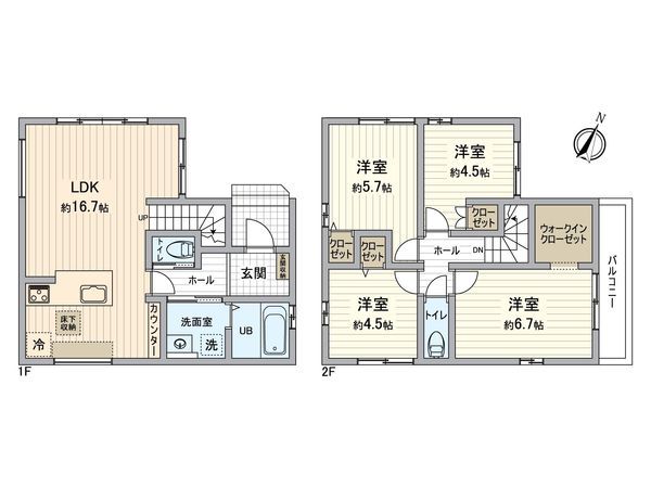 西明石町1丁目 新築戸建 間取図(平面図)