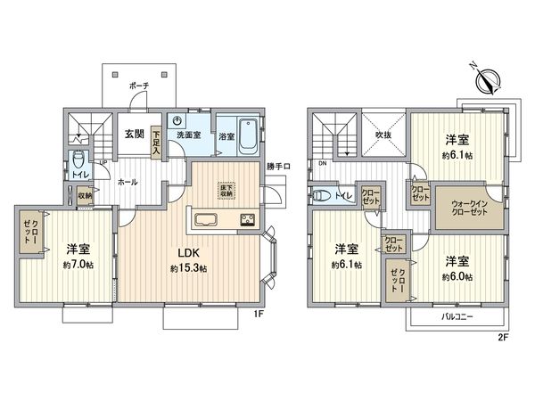 横尾2丁目 戸建 間取図(平面図)