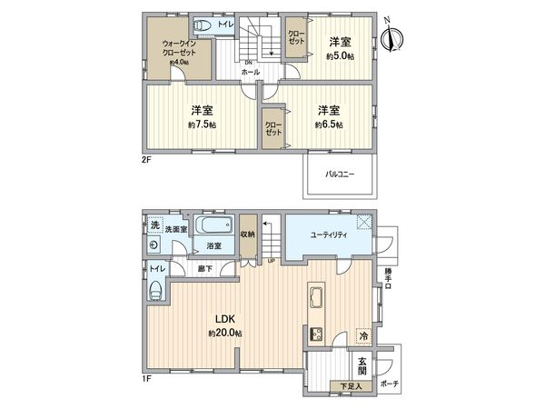 春日台6丁目 戸建 間取図(平面図) 春日台6丁目 戸建 間取図(平面図)