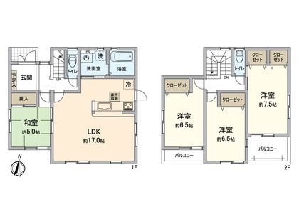 東白川台3丁目 新築戸建 間取図(平面図)