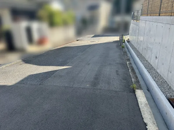 前面道路(南東側)